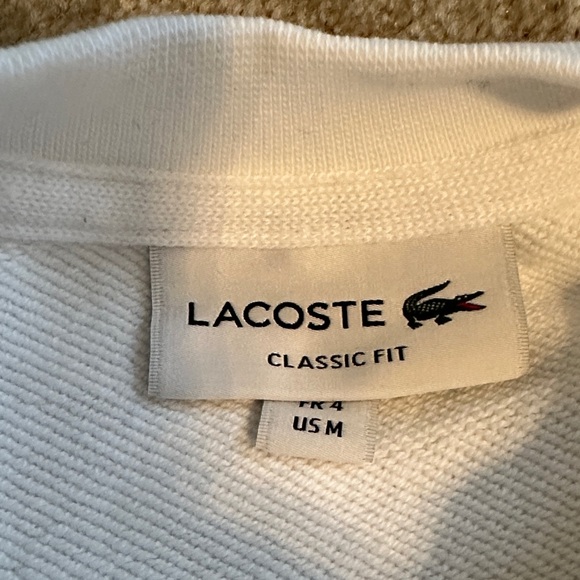 Lacoste White Crewneck Sweatshirt for Men - Picture 2 of 7